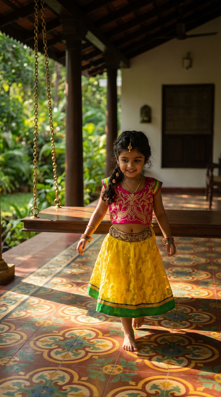 Yellow Fushion lehenga