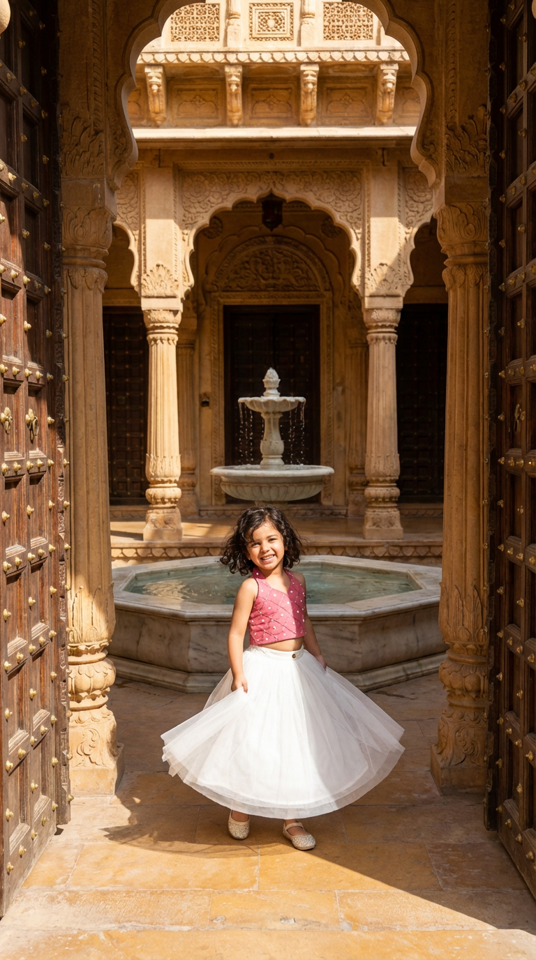 Peach Blossom tulle party dress