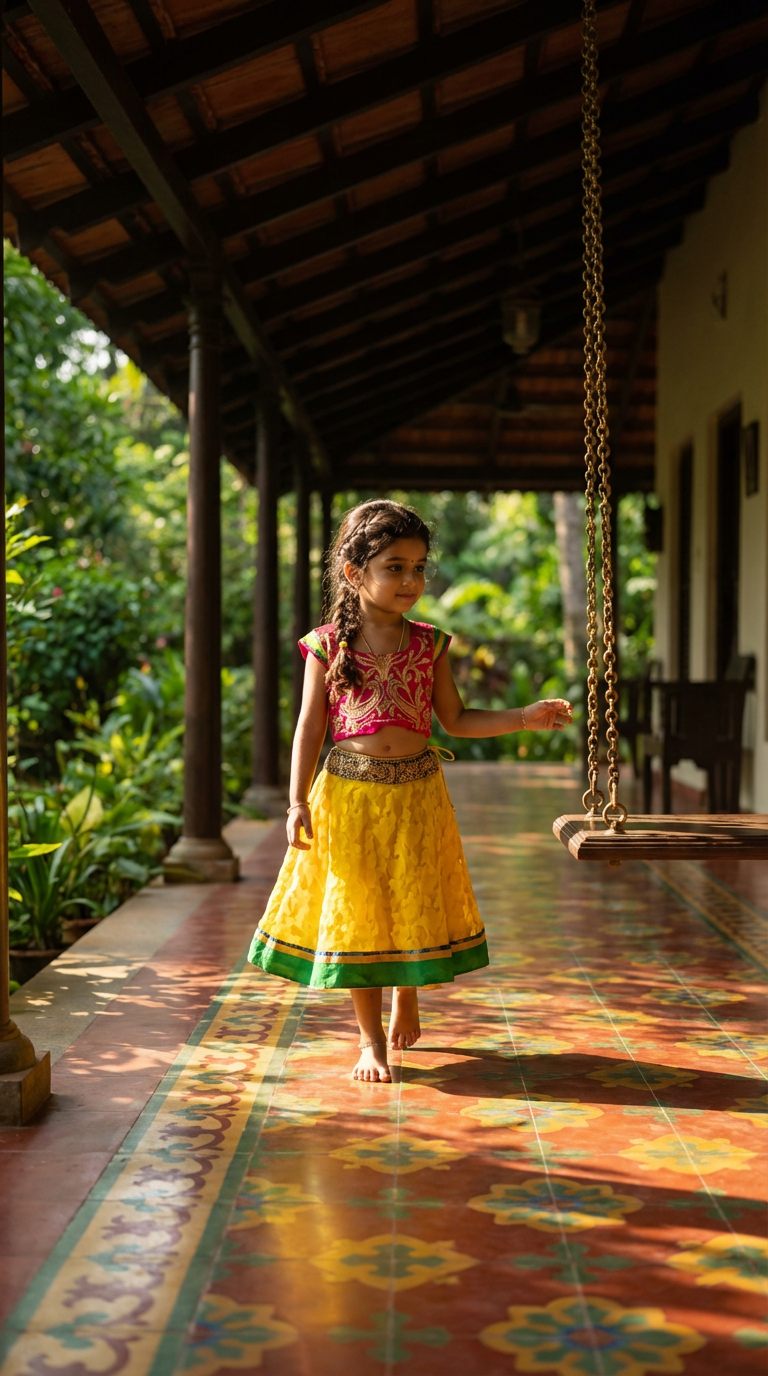 Yellow Fushion lehenga