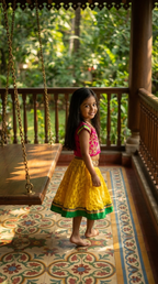 Yellow Fushion lehenga