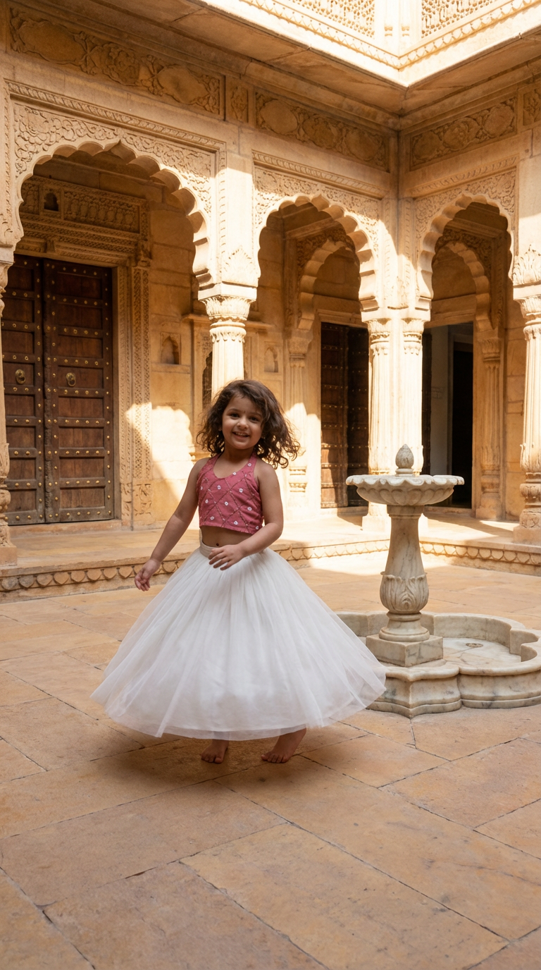 Peach Blossom tulle party dress