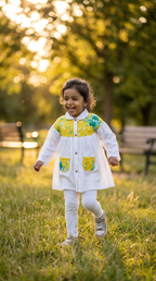 Lemon Breeze White Frock