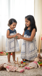 Dreamy blue duo dress