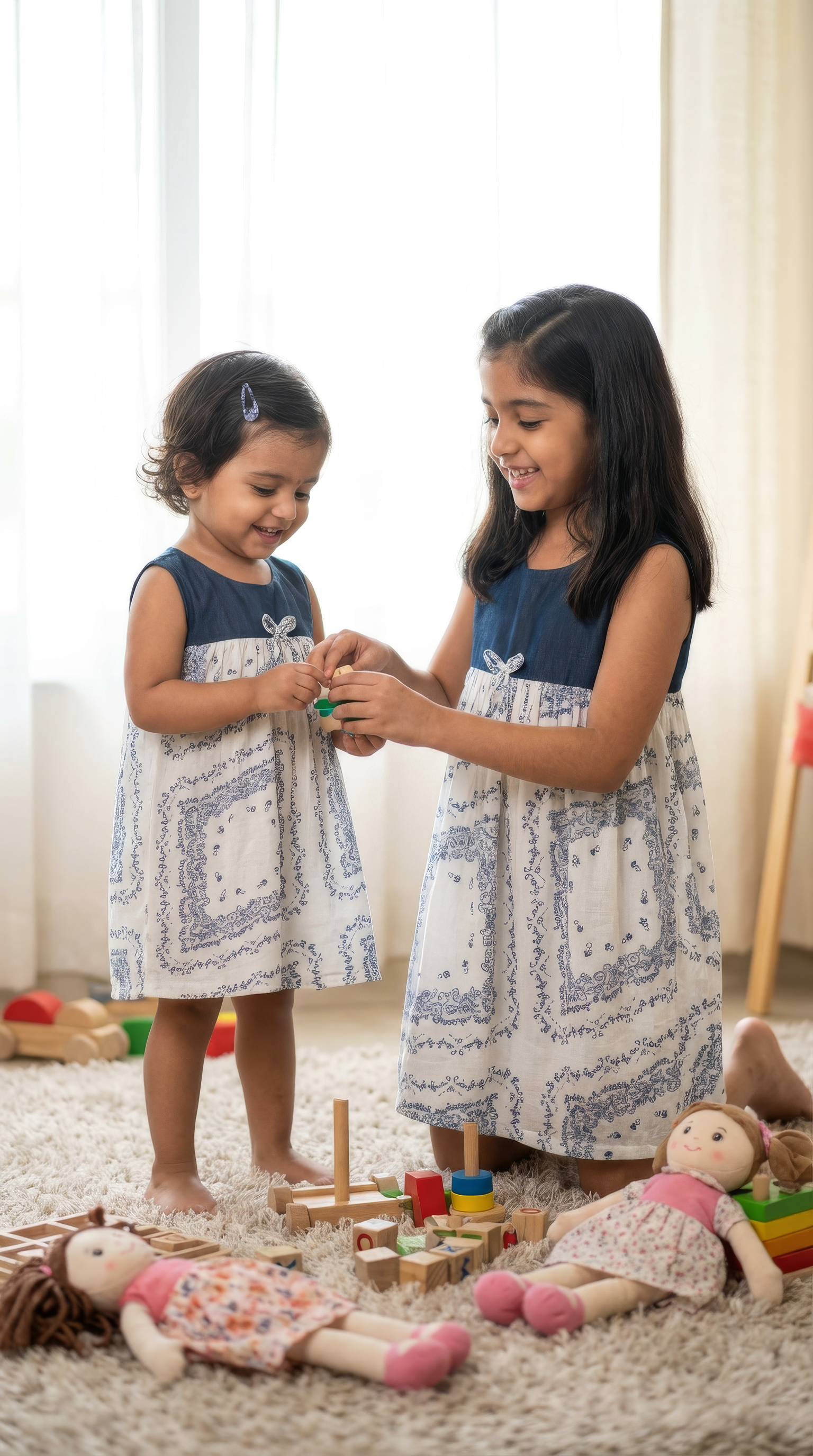 Dreamy blue duo dress