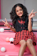 The Black Lace and Plaid Frock