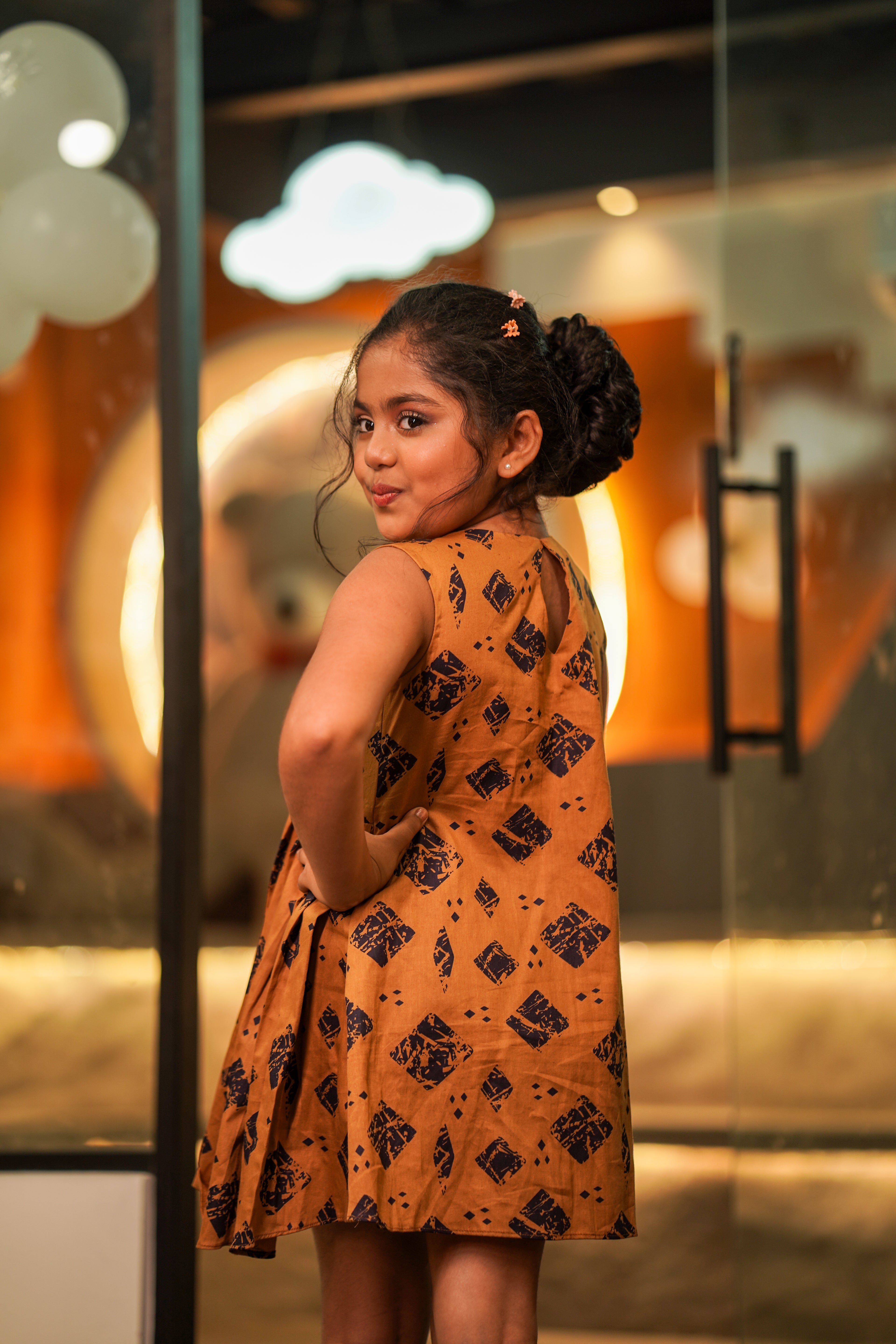 The Canary Print Dress