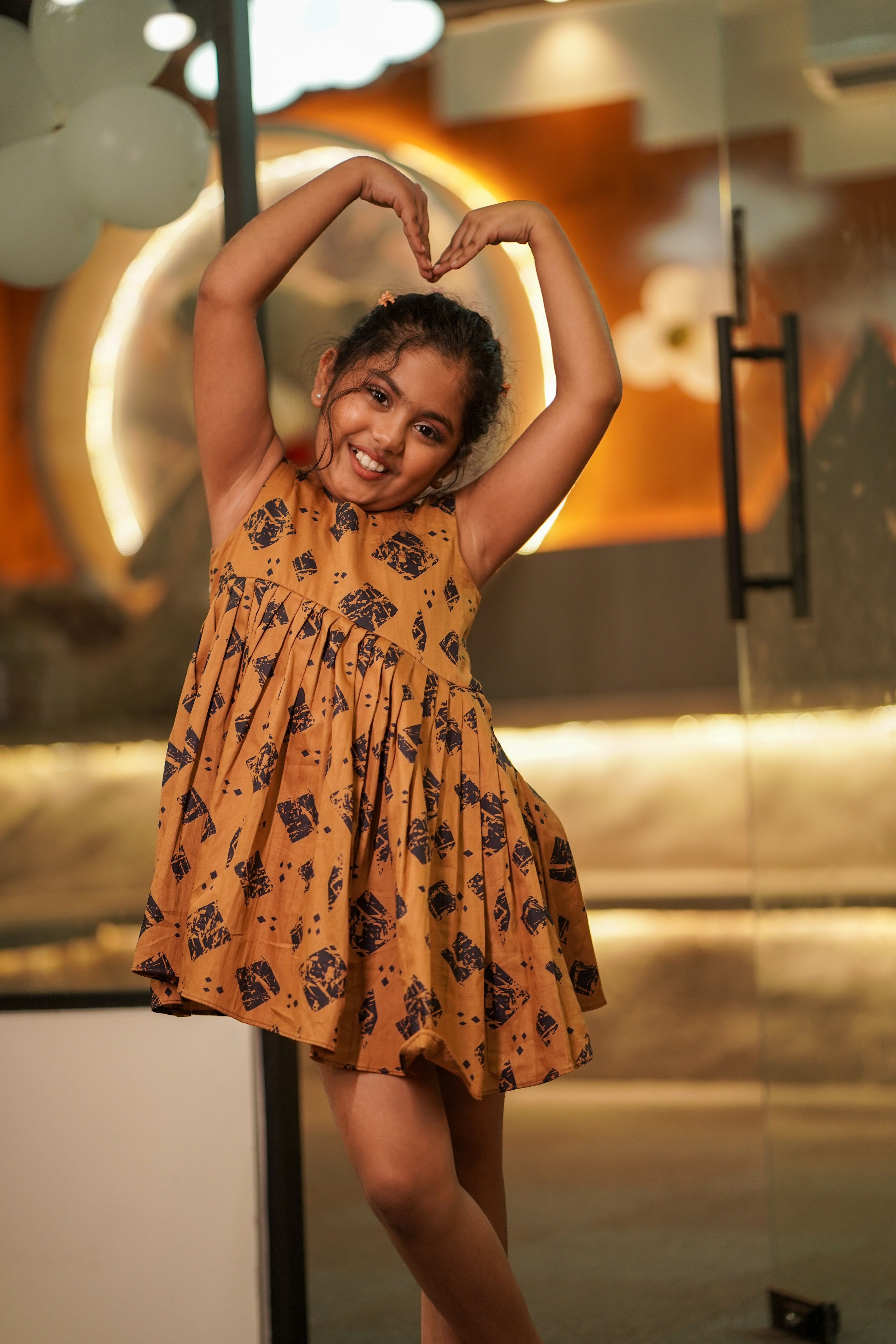 The Canary Print Dress